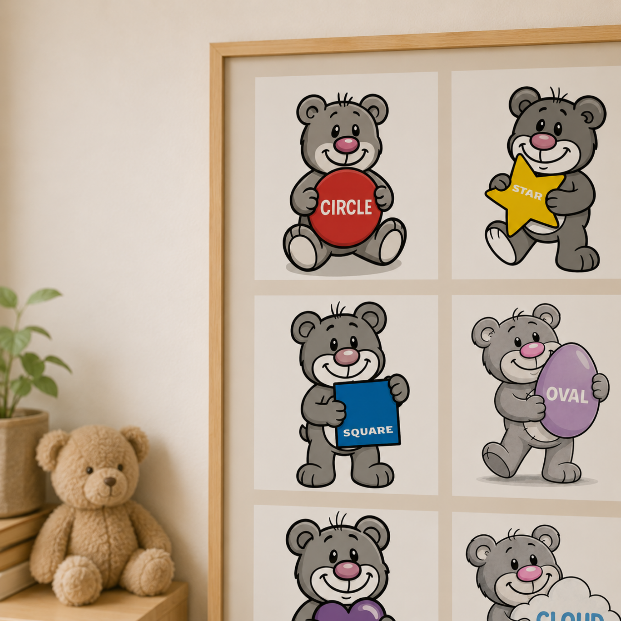 Shapes Chart for Kids – Printable Learning Poster
