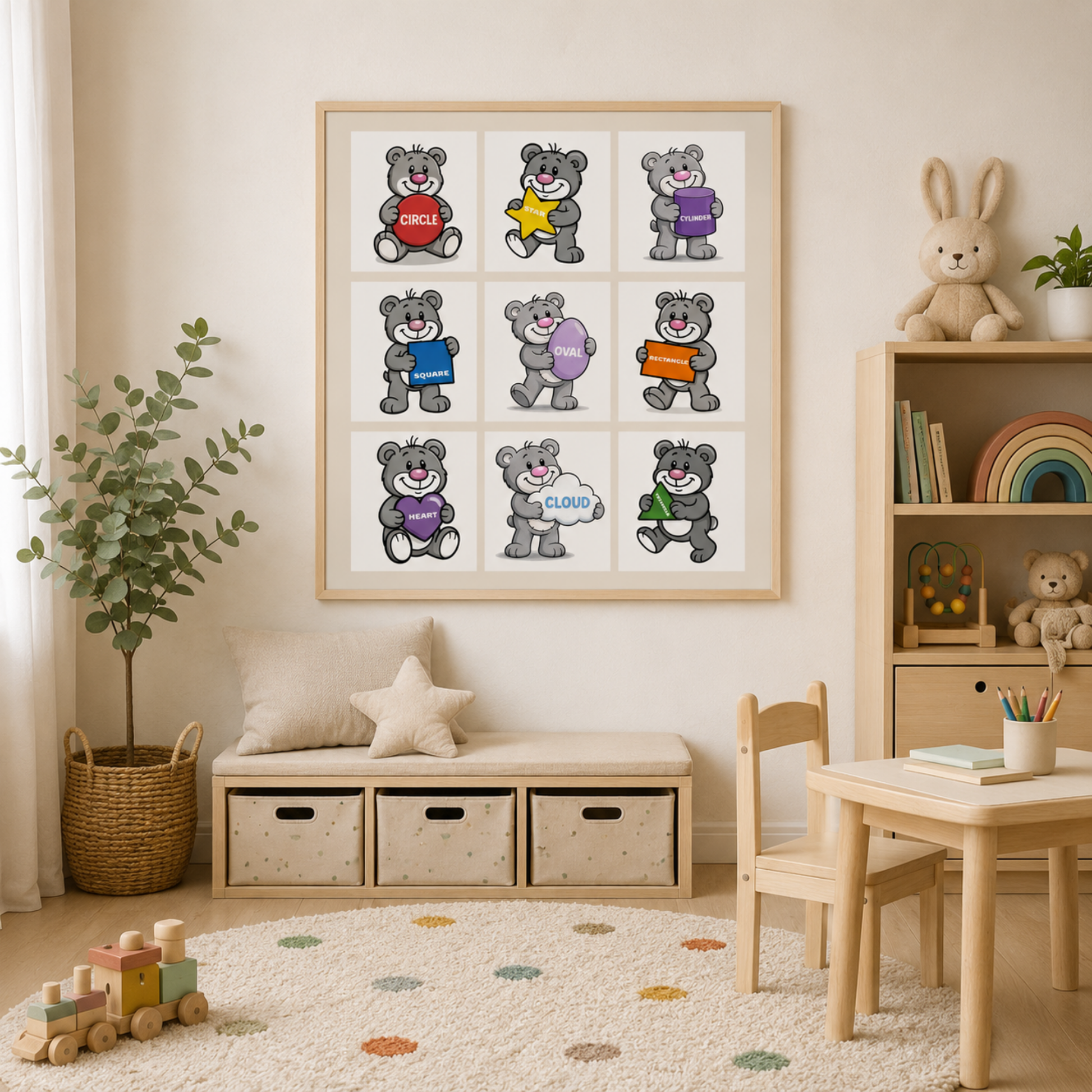 Shapes Chart for Kids – Printable Learning Poster