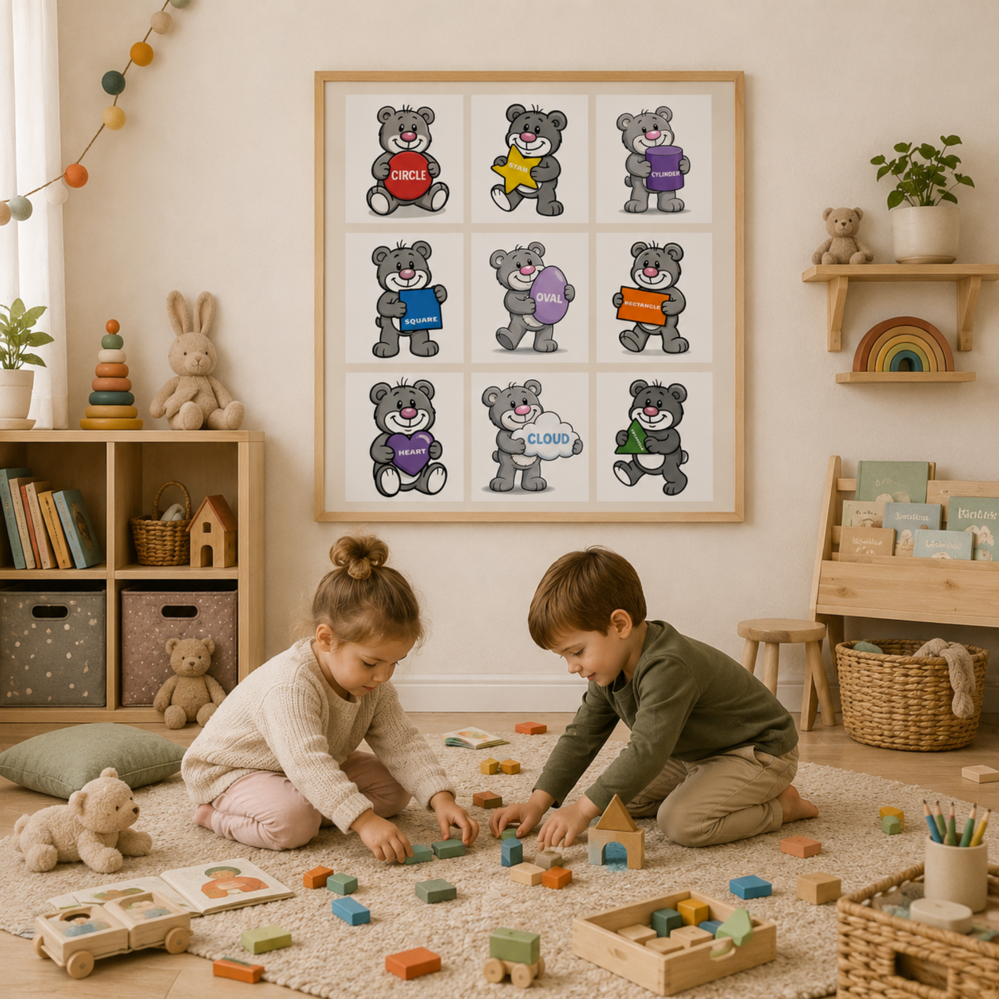 Shapes Chart for Kids – Printable Learning Poster