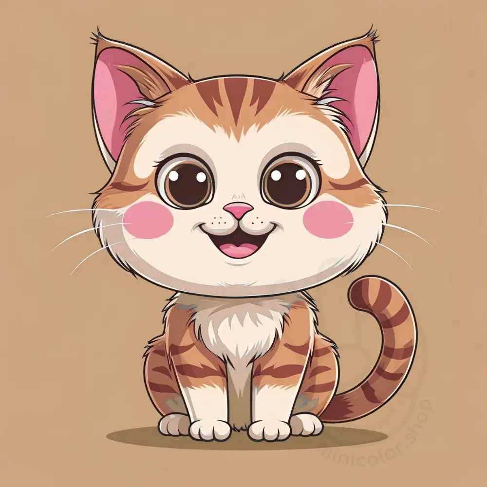 Cat with blue background