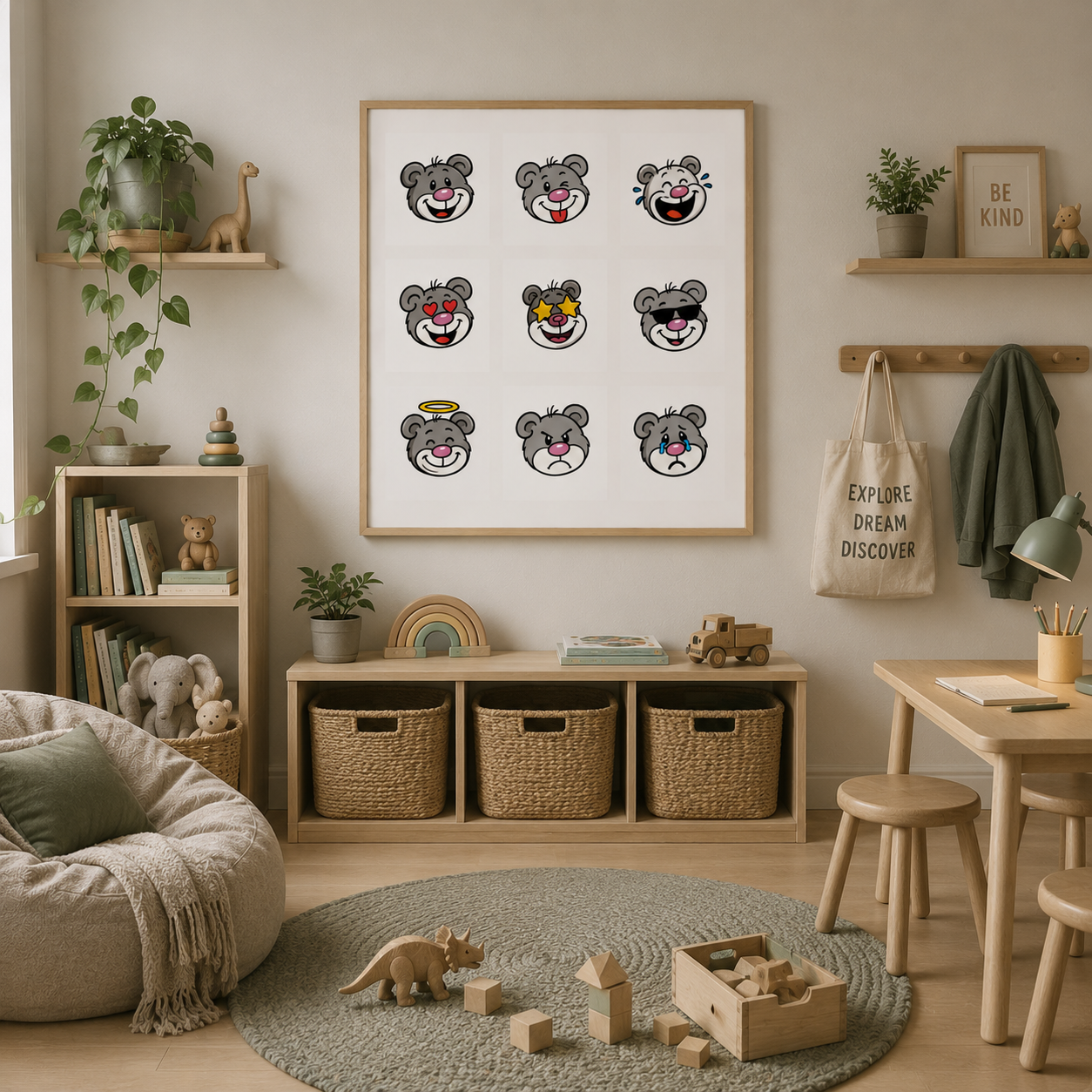 Emotions Chart for Kids – Feelings Learning Wall Poster