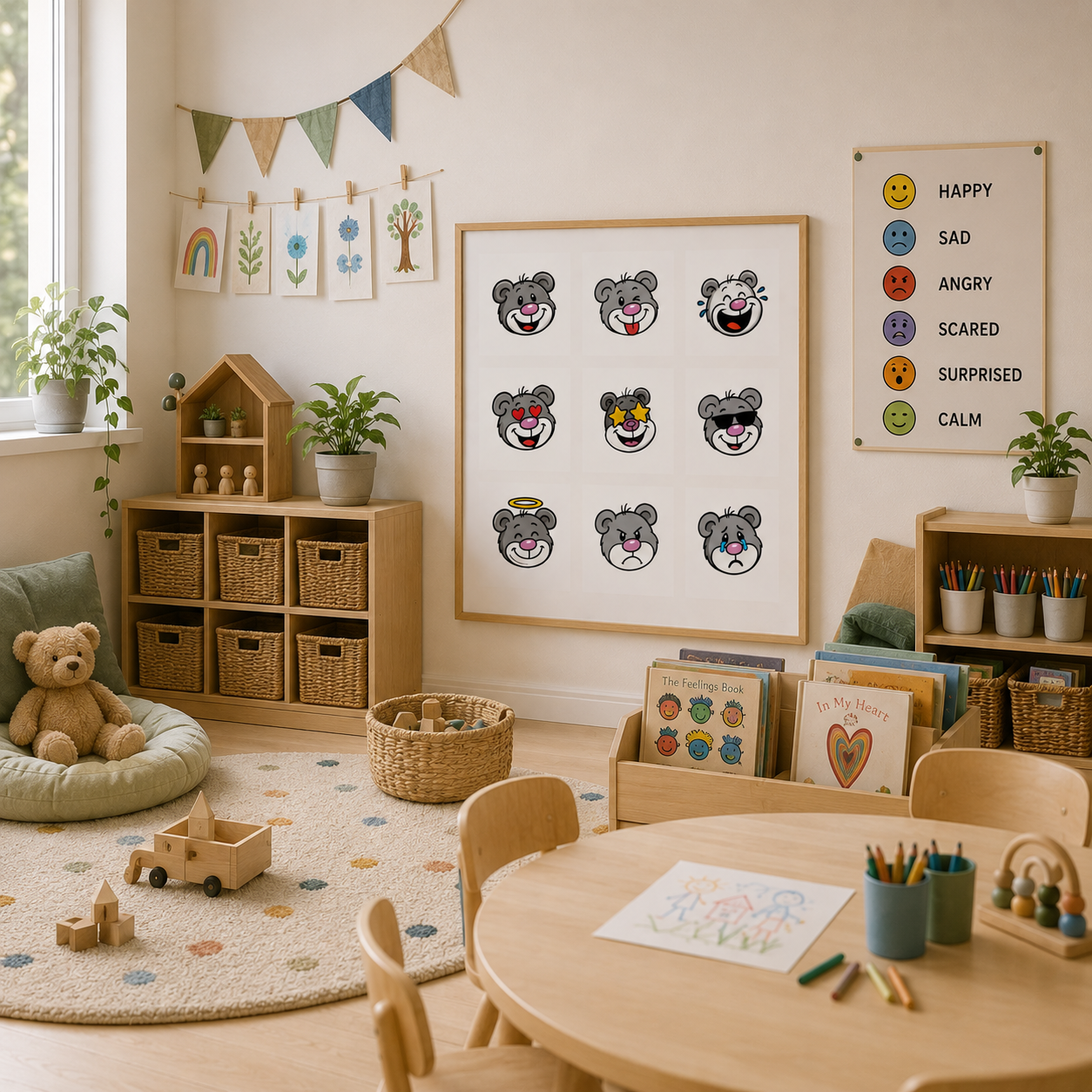 Emotions Chart for Kids – Feelings Learning Wall Poster