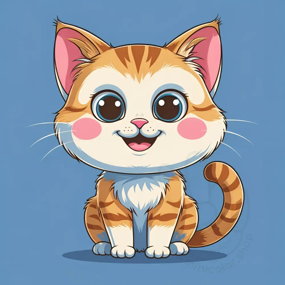 Cute cat with big eyes