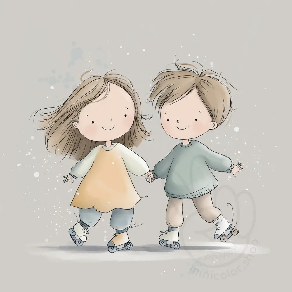 Dancing girls in dresses