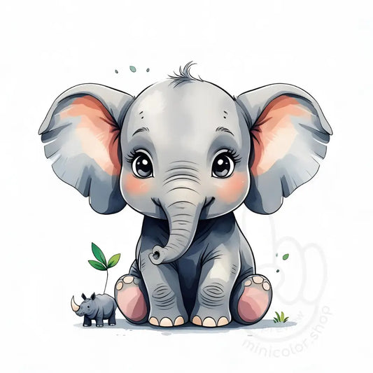 Elephant with big ears