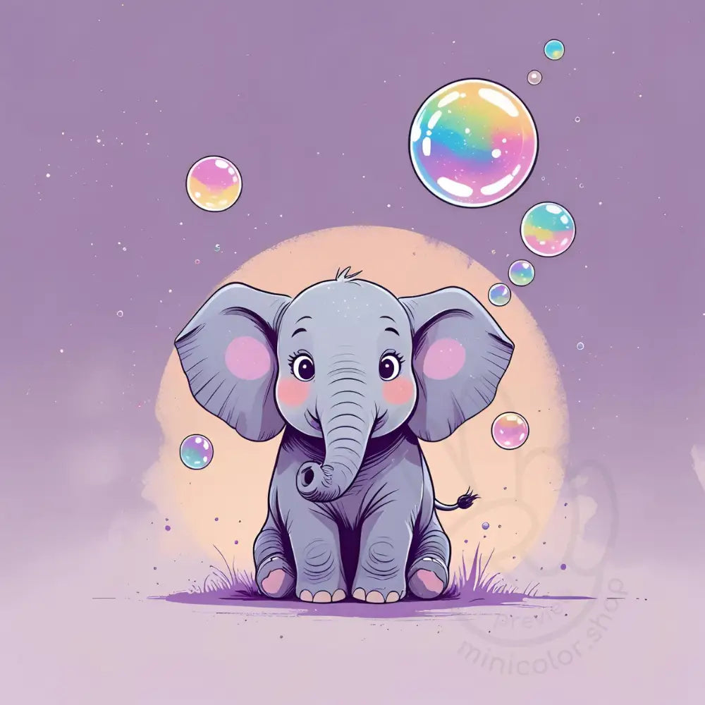 Elephant with single bubble