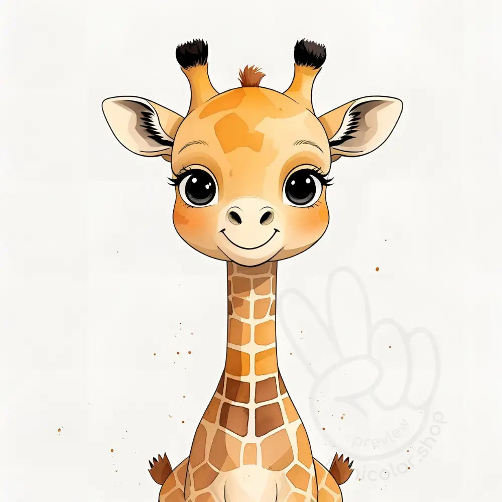 Giraffe with soft look