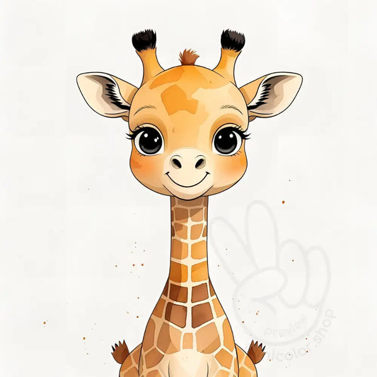 Giraffe with soft look