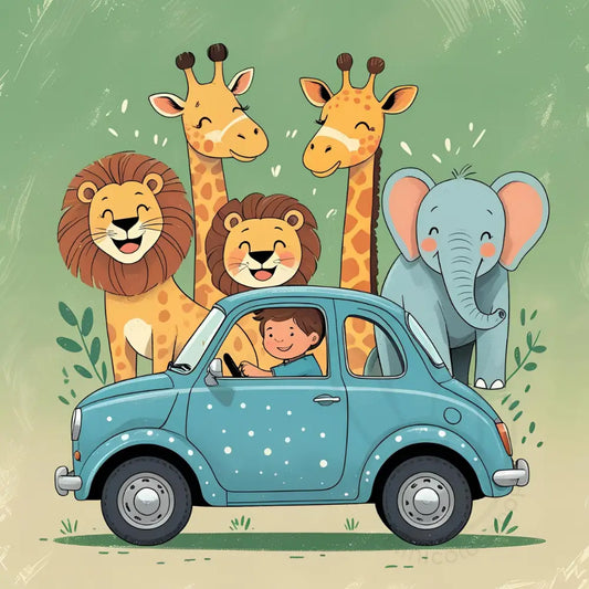 Happy safari ride