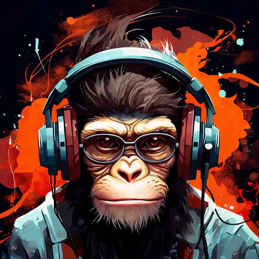 Monkey Calm 4000x4000 px Poster
