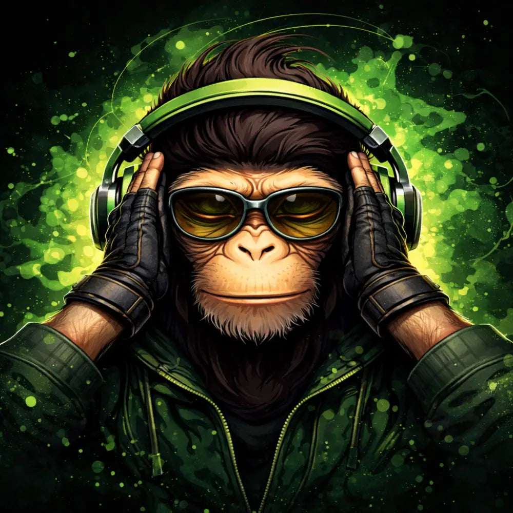 Monkey Focus 4000x4000 px Poster