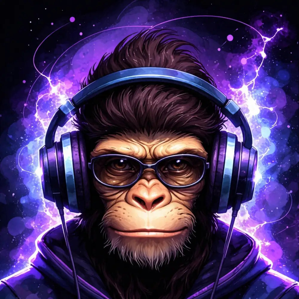 Monkey Pulse 4000x4000 px Poster
