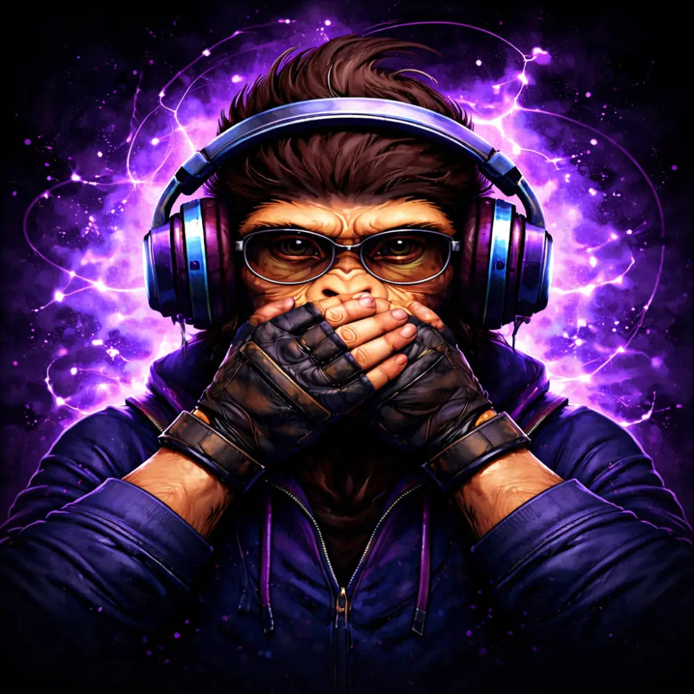 Monkey Silence 4000x4000 px Poster