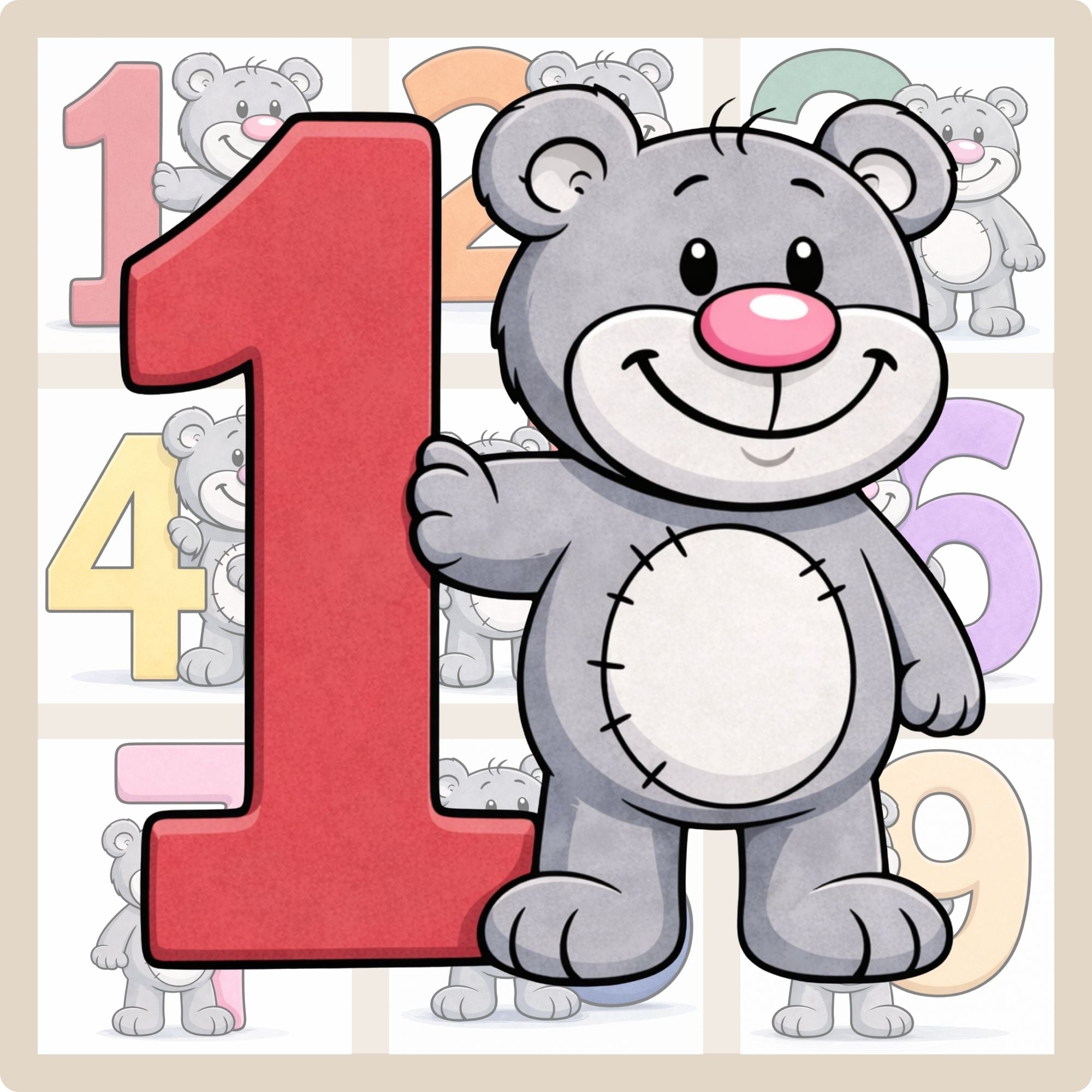 Numbers 1–10 Bundle – Fun Learning Posters for Kids