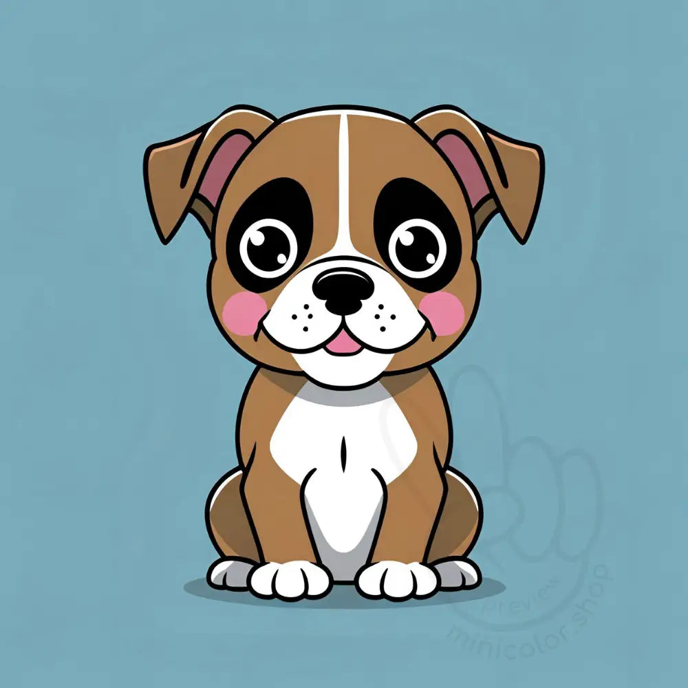 Puppy with big round eyes