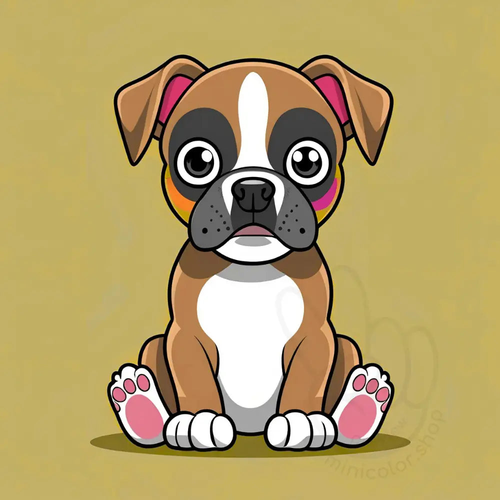 Puppy with tongue out