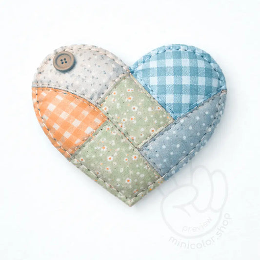 Soft Patchwork Heart
