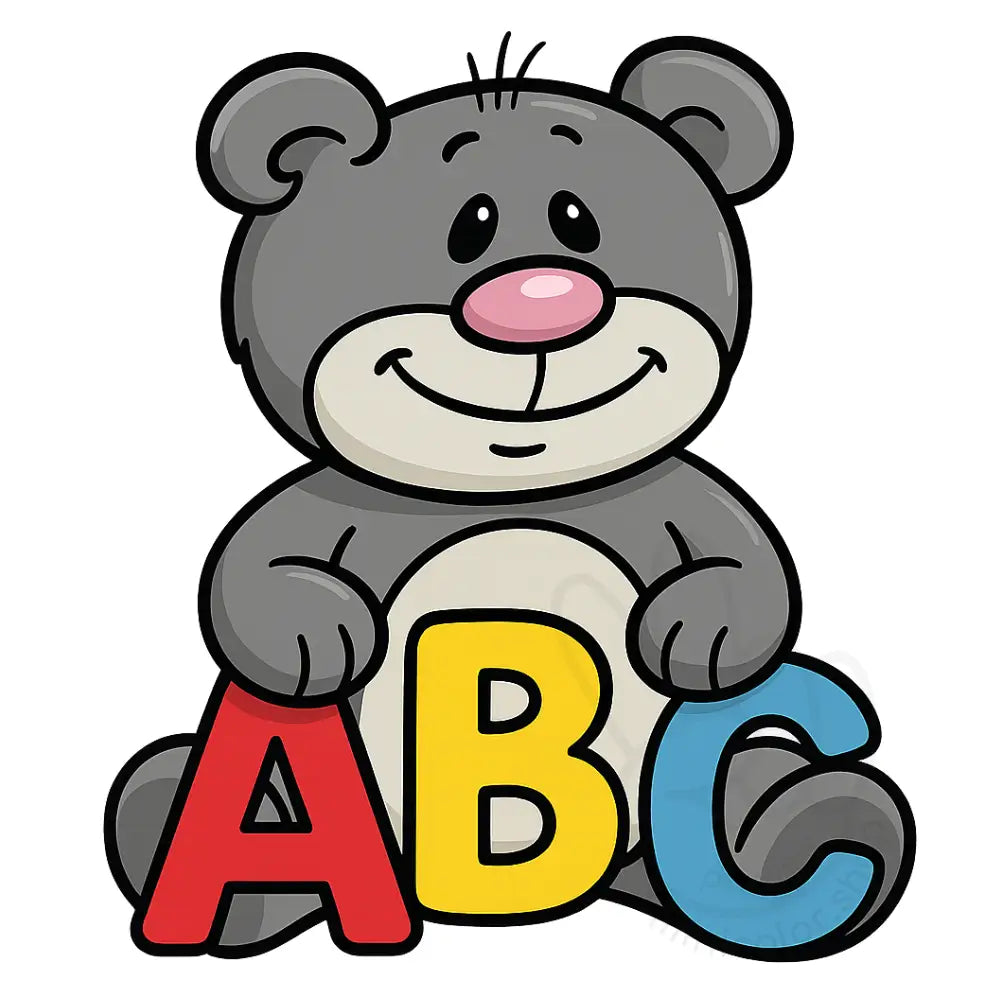 minibear alphabet abc Printable Poster