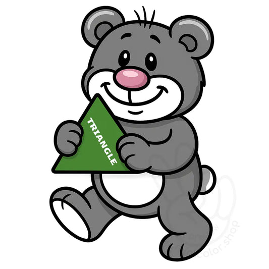 minibear shape – triangle Printable Poster