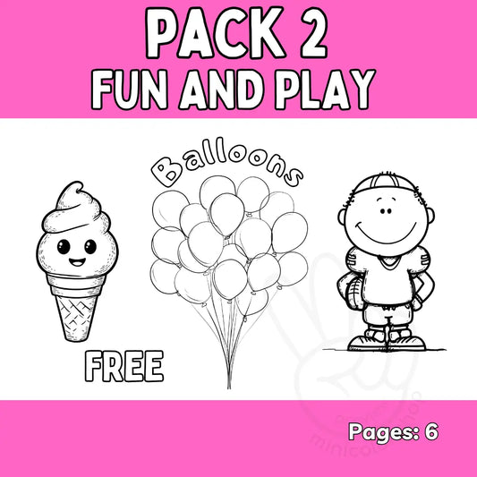 Free Fun & Play Coloring Pack – 4 Pages Free Pack