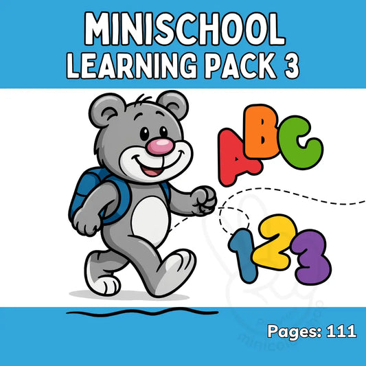 Minischool Learning Pack 3 – 111 Pages Digital Prints
